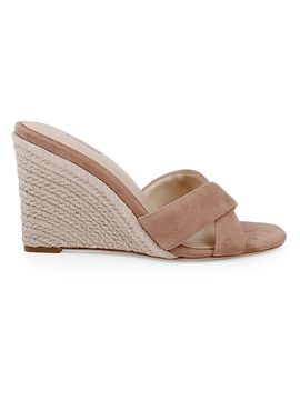 L'AGENCE Women's Rosaline 95MM Suede Espadrille Sandals