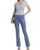 L'AGENCE Women's Ruth Coated Stretch Flared High-Rise Jeans - 2