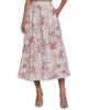 L'AGENCE Women's Seina Floral Linen Midi-Skirt - 3