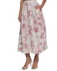 L'AGENCE Women's Seina Floral Linen Midi-Skirt - 4