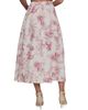 L'AGENCE Women's Seina Floral Linen Midi-Skirt - 5