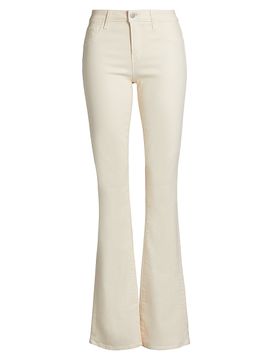 L'AGENCE Women's Selma Coated Sleek High-Rise Baby Boot Jeans