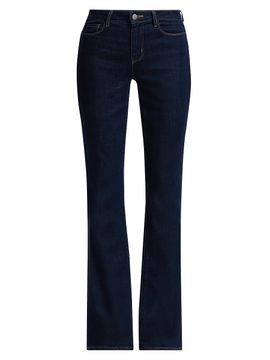 L'AGENCE Women's Selma High-Rise Sleek Boot-Cut Jeans