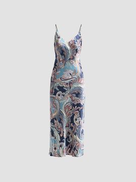 L'AGENCE Women's Seridie Silk Midi Slipdress