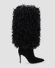 L'AGENCE Women's Sheridan Faux-Fur-Trim Knee-High Boots - 7