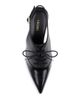 L'AGENCE Women's Shreya 80MM Leather Slingback Pumps - 5