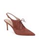 L'AGENCE Women's Shreya 80MM Suede Slingback Pumps - 2