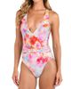 L'AGENCE Women's Soft Cloud Floral Lisa One-Piece Swimsuit - 3