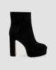 L'AGENCE Women's Soho 30MM Suede Platform Ankle Boots - 1