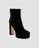 L'AGENCE Women's Soho 30MM Suede Platform Ankle Boots - 2
