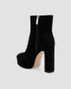 L'AGENCE Women's Soho 30MM Suede Platform Ankle Boots - 3