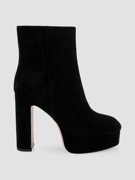 L'AGENCE Women's Soho Suede Platform Ankle Boots