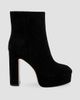 L'AGENCE Women's Soho Suede Platform Ankle Boots - 7