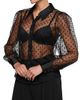 L'AGENCE Women's Sophie Sheer Swiss Dot Blouse - 4