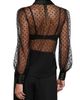 L'AGENCE Women's Sophie Sheer Swiss Dot Blouse - 5