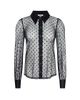 L'AGENCE Women's Sophie Sheer Swiss Dot Blouse - 6