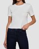 L'AGENCE Women's Stormy Cotton Short-Sleeve Crop T-Shirt - 2