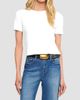 L'AGENCE Women's Stormy Cotton Short-Sleeve Crop T-Shirt - 4