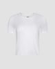 L'AGENCE Women's Stormy Cotton Short-Sleeve Crop T-Shirt - 8