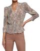 L'AGENCE Women's Suri Animal-Print Shirt - 3