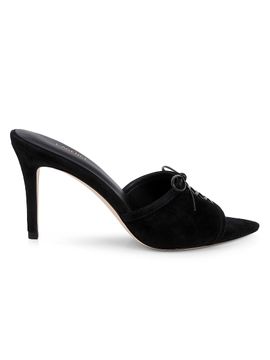L'AGENCE Women's Thames II 90MM Suede Slip-On Sandals