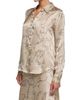 L'AGENCE Women's Tyler Heart Chain Print Silk Blouse - 4