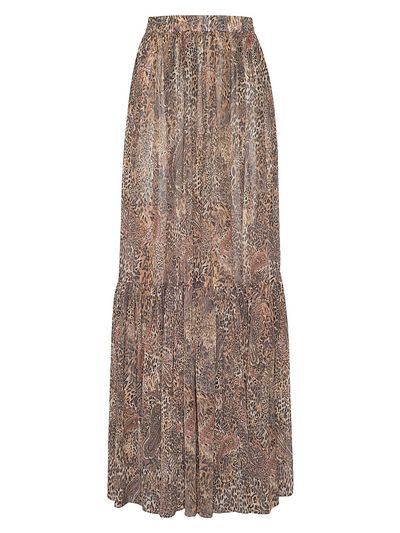 L'agence Ursie Printed Maxi Skirt
