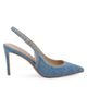 L'AGENCE Women's Vichy 90MM Denim Slingback Pumps - 1