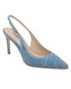 L'AGENCE Women's Vichy 90MM Denim Slingback Pumps - 2