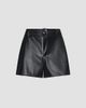 L'AGENCE Women's Virelle Braided-Waistband Faux-Leather Shorts - 6