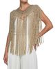 L'AGENCE Women's Yves Imitation-Pearl Fringed Cape - 3