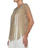 L'AGENCE Women's Yves Imitation-Pearl Fringed Cape - 4