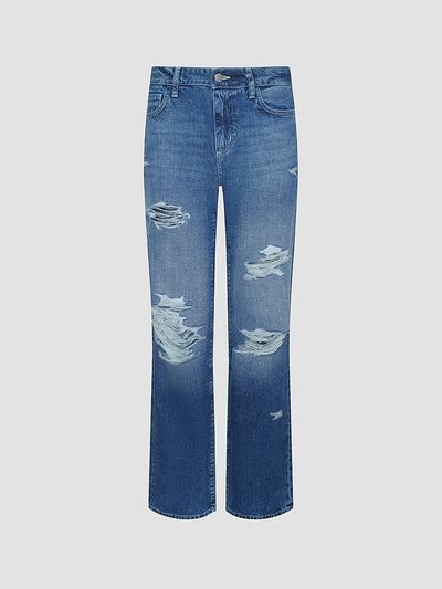 L'AGENCE Women's Zelda Low-Rise Slouchy Straight-Leg Jeans