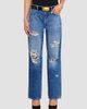 L'AGENCE Women's Zelda Low-Rise Slouchy Straight-Leg Jeans - 4