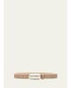 L'AGENCE x Streets Ahead Marlowe Croc-Embossed Leather Belt - 1
