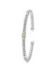 Lagos Lagos 14K Yellow Gold & Sterling Silver Signature Caviar Diamond Cuff Bracelet, 0.07 tcw - 2