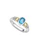 Lagos Lagos 14K Yellow Gold & Sterling Silver Signature Caviar Topaz Oval Ring - 1