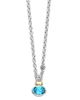 Lagos Lagos 14K Yellow Gold & Sterling Silver Signature Caviar Topaz Pendant Necklace, 18 - 1