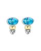 Lagos Lagos 14K Yellow Gold & Sterling Silver Topaz Stud Earrings - 2