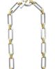 LAGOS LAGOS 18k Gold & Sterling Silver Diamond Link Necklace - 3
