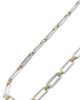 LAGOS LAGOS 18k Gold & Sterling Silver Diamond Link Necklace - 4