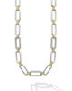 LAGOS LAGOS 18k Gold & Sterling Silver Diamond Link Necklace - 5