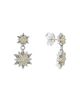 Lagos Lagos 18K Gold & Sterling Silver North Star Diamond Double Drop Earrings - 1
