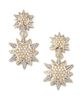 Lagos Lagos 18K Gold & Sterling Silver North Star Diamond Double Drop Earrings - 4