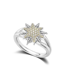 Lagos Lagos 18K Gold & Sterling Silver North Star Diamond Ring