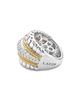 Lagos Lagos 18K Gold and Sterling Silver Diamond Lux Ring - 3