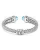 Lagos Lagos 18K Gold and Sterling Silver Rittenhouse Blue Topaz Cuff, 12mm - 2