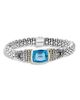 Lagos Lagos 18K Gold and Sterling Silver Rittenhouse Bracelet with Swiss Blue Topaz - 1