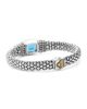 Lagos Lagos 18K Gold and Sterling Silver Rittenhouse Bracelet with Swiss Blue Topaz - 3