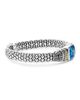 Lagos Lagos 18K Gold and Sterling Silver Rittenhouse Bracelet with Swiss Blue Topaz - 4